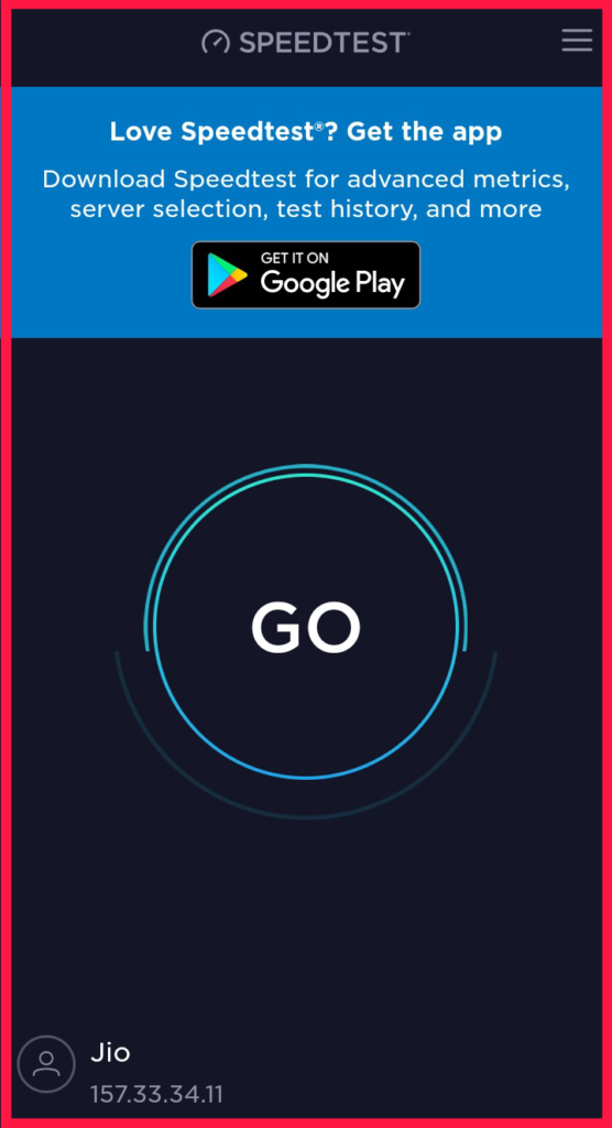 internet speed test