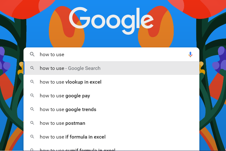 google autosuggest