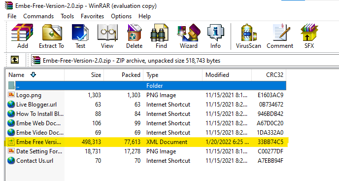 zip file extract