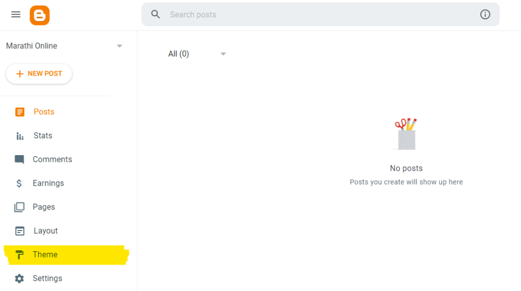 blogger custom theme install