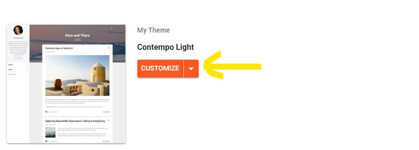 blogger custom theme install