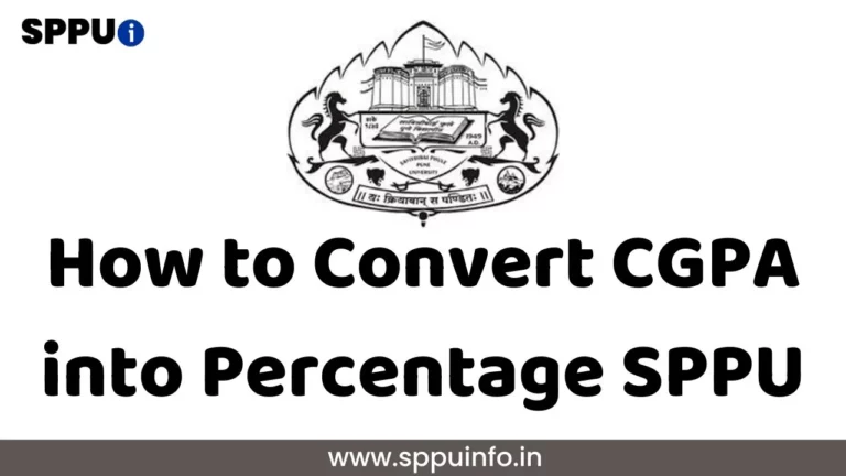 How to Convert CGPA into Percentage SPPU