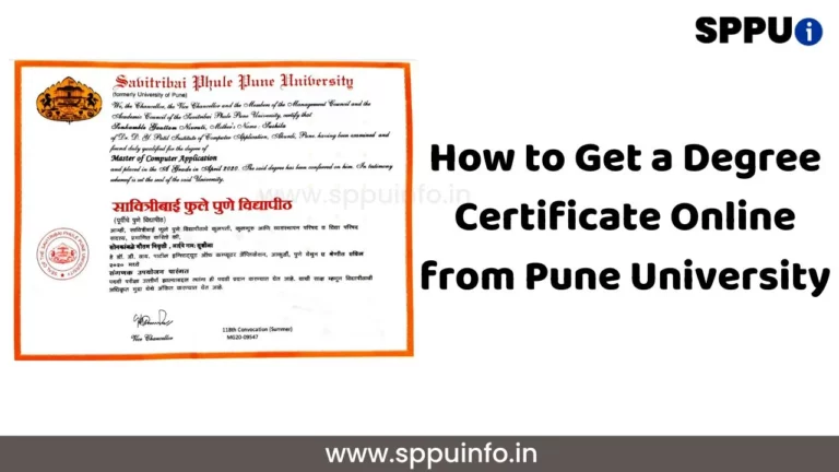 How to Get a Degree Certificate Online from Pune University