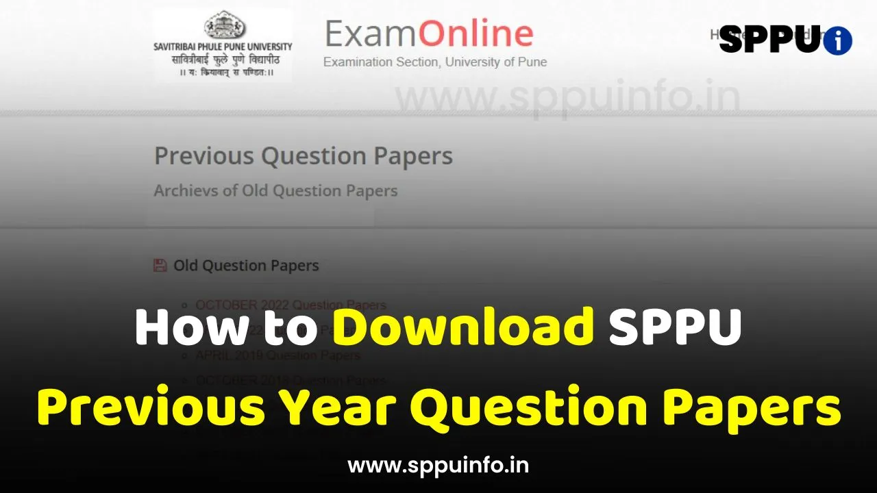 How to Download SPPU Previous Year Question Papers