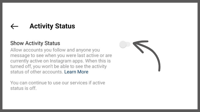 Instagram Online Status Hide